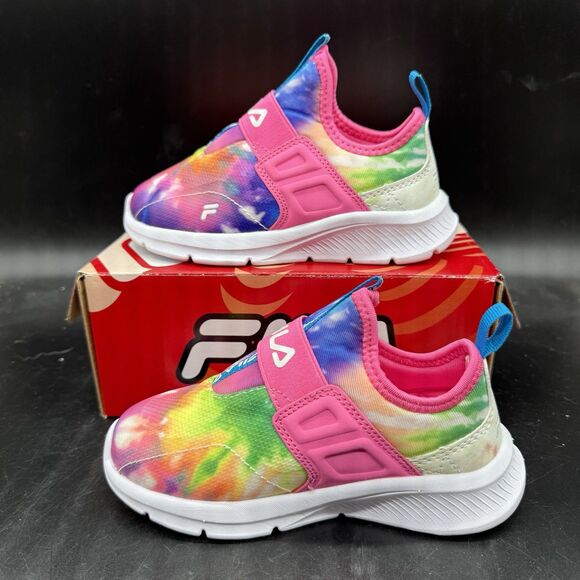 Fila Landbuzzer Tie Dye Infants Size 10 NEW Colorful School Casual - Picture 2 of 9